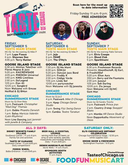 Taste of Chicago Grant Park Tear Sheet